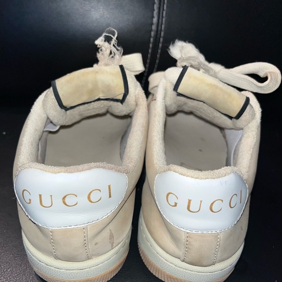 GUCCI Canvas and Suede Screener Sneaker Embellish Womens EU 35.5 US 5.5 - Picture 4 of 8